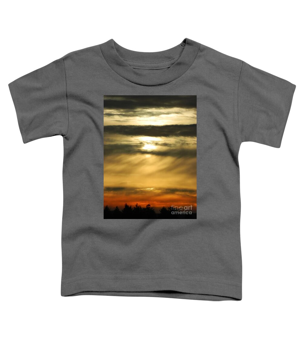 Fire Toddler T-Shirt featuring the photograph Fire Sunset 2 by Gallery Of Hope 
