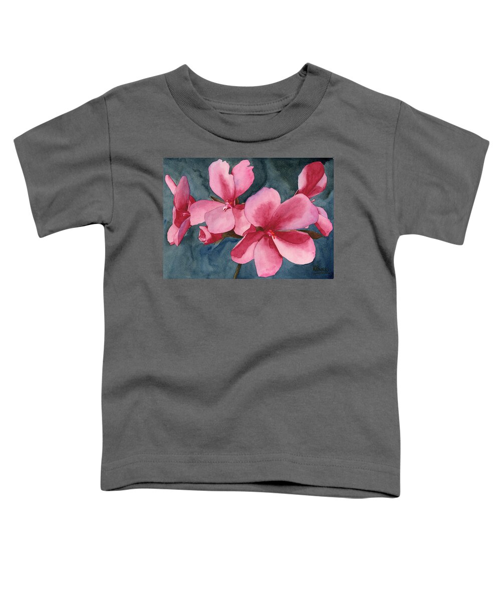 Flower Toddler T-Shirt featuring the painting Five by Ken Powers