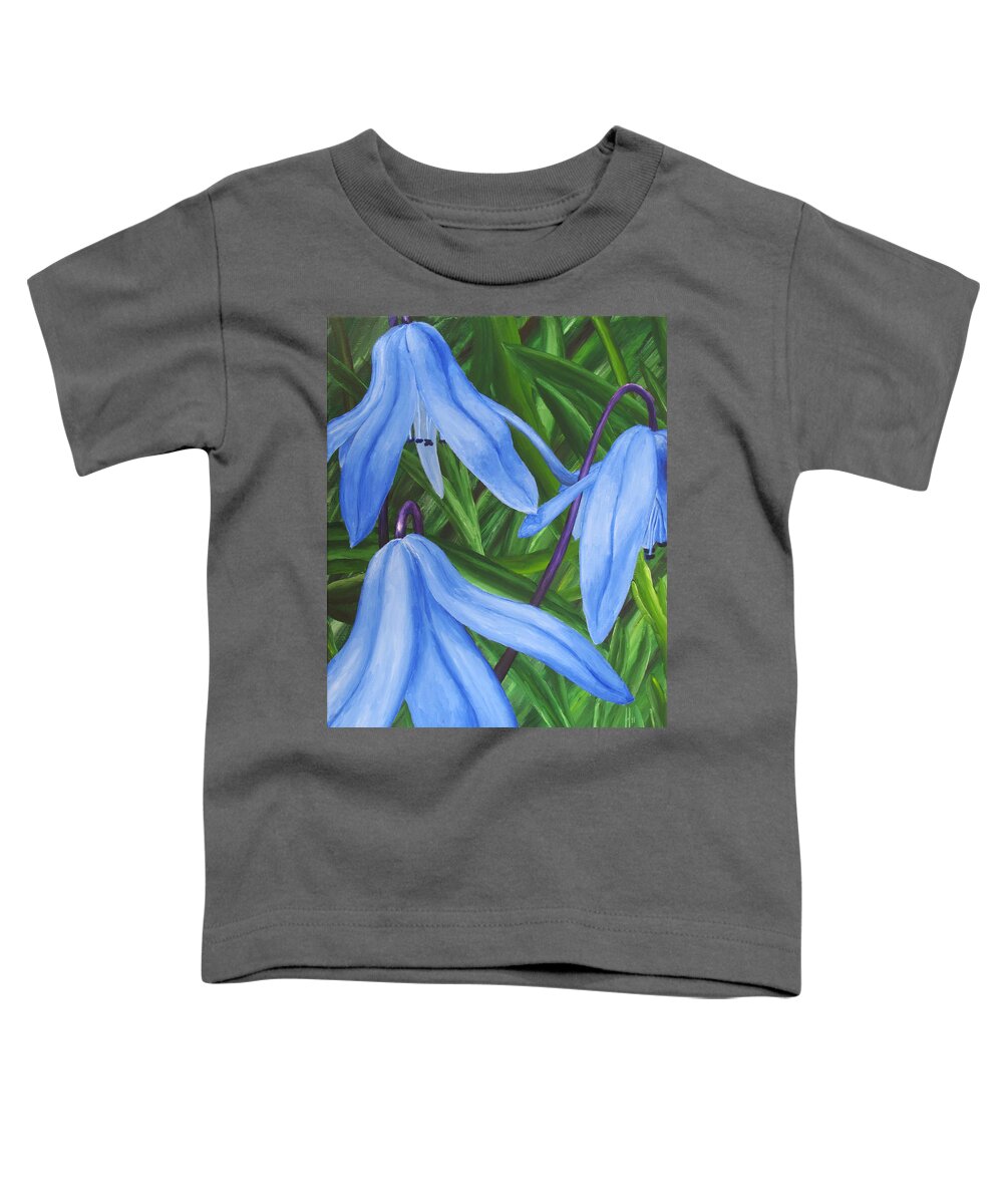 Flora Toddler T-Shirt featuring the painting Flora Series-Number 11 by Jim Harper