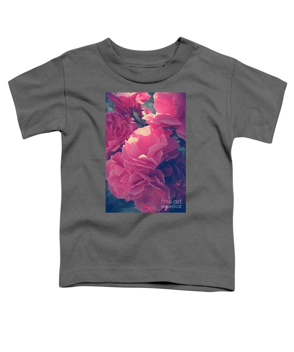 Oleander Toddler T-Shirt featuring the photograph Flowering Blossoms by Clare Bevan