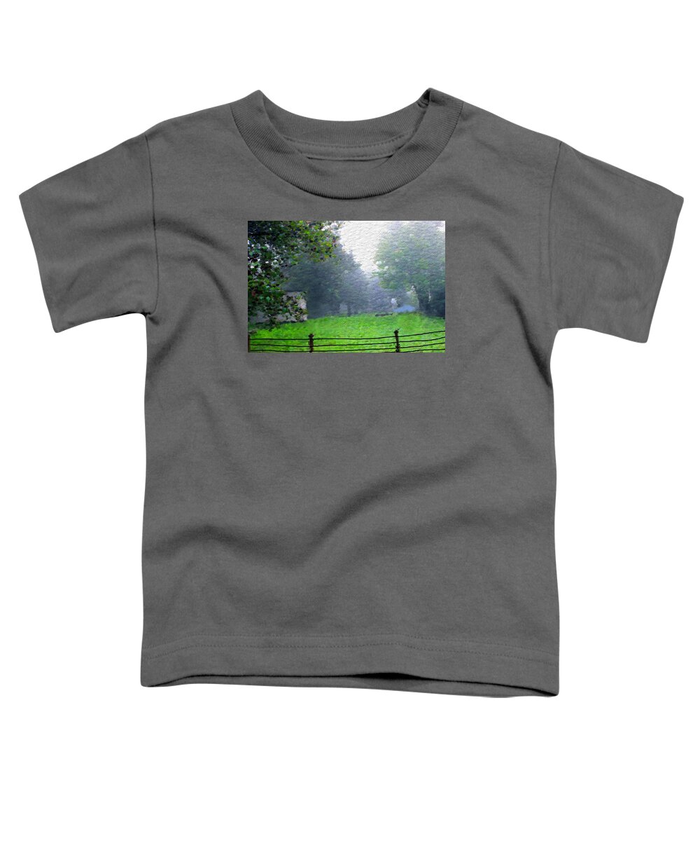 Portrait Toddler T-Shirt featuring the photograph Foggy Day by Morgan Carter