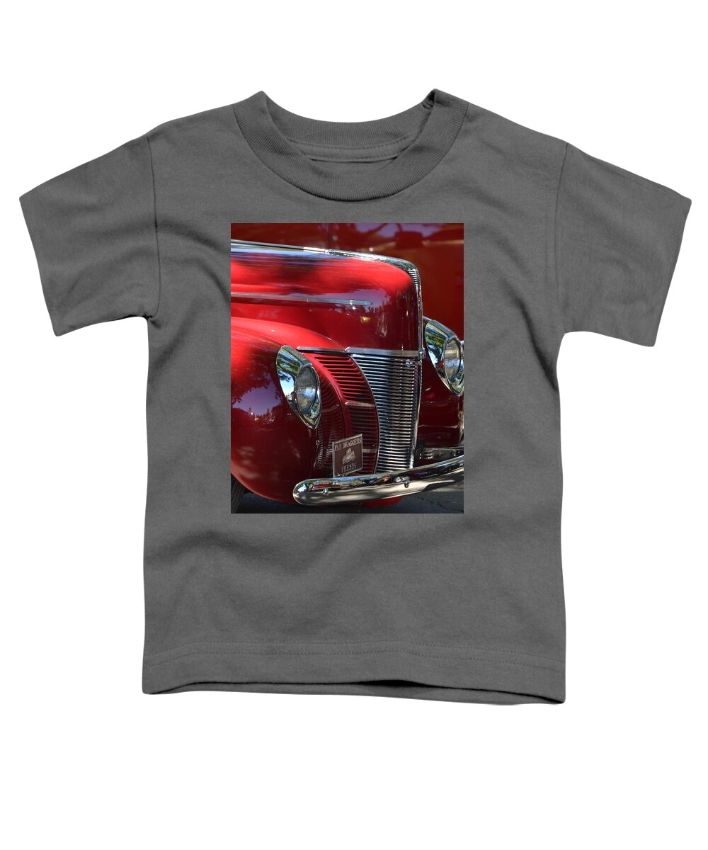 Red Toddler T-Shirt featuring the photograph Ford Hotrod by Dean Ferreira