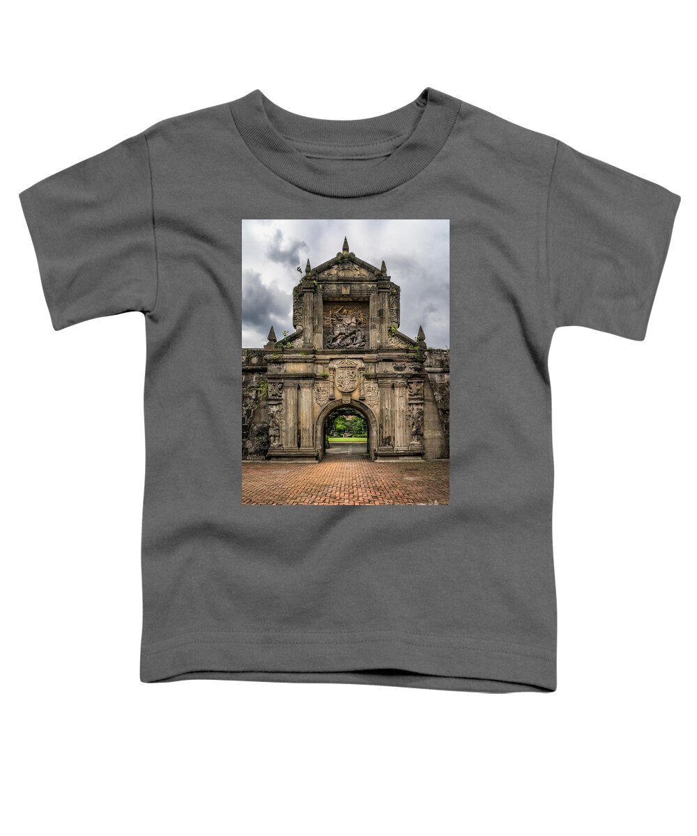 Fort Santiago Toddler T-Shirt featuring the photograph Fort Santiago by Adrian Evans