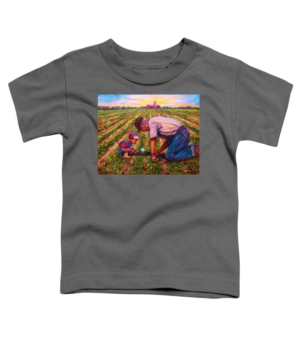 Emery Franklin Toddler T-Shirt featuring the painting Freedom by Emery Franklin