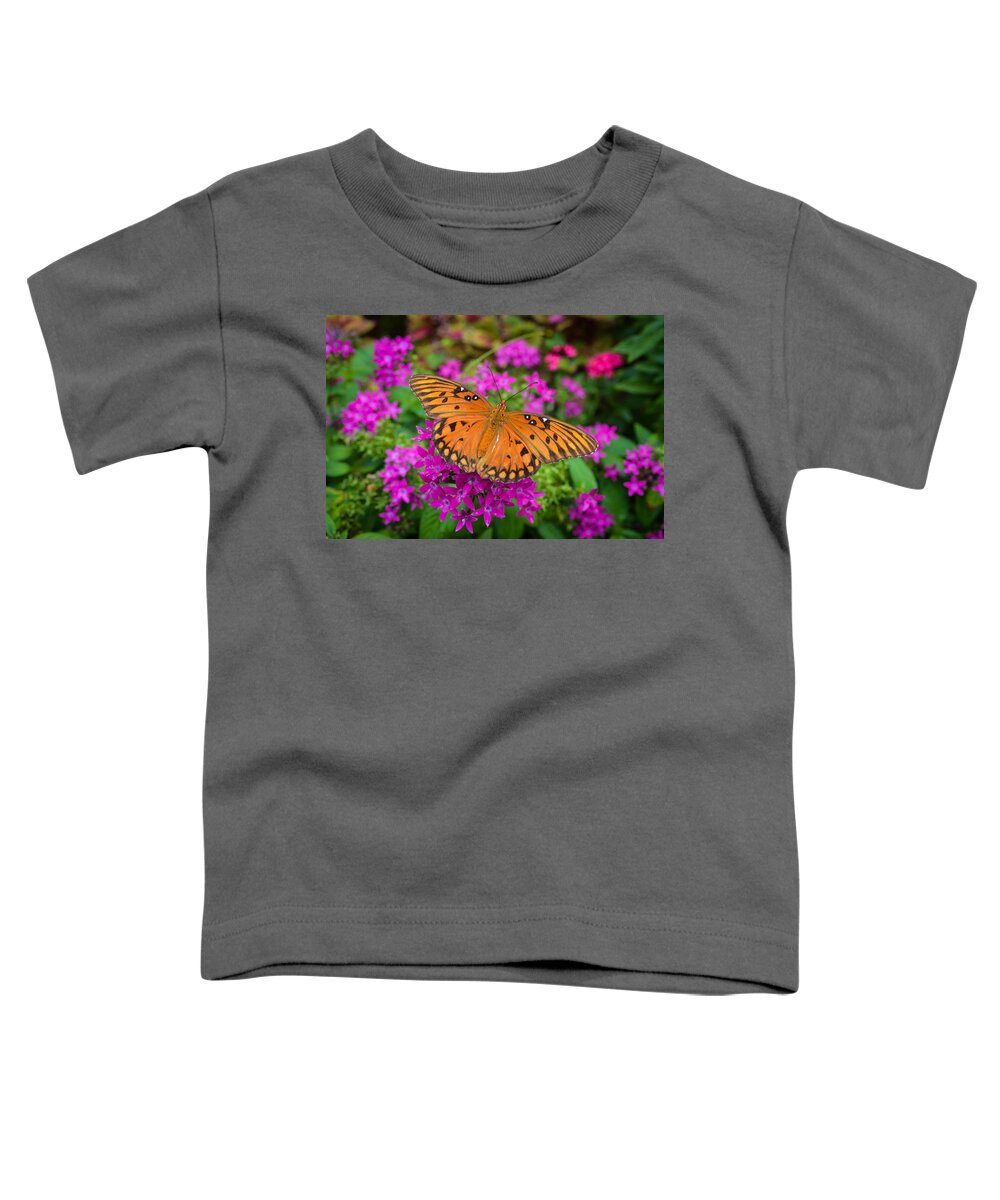 Butterfly Toddler T-Shirt featuring the photograph Garden Butterfly by Oswald George Addison