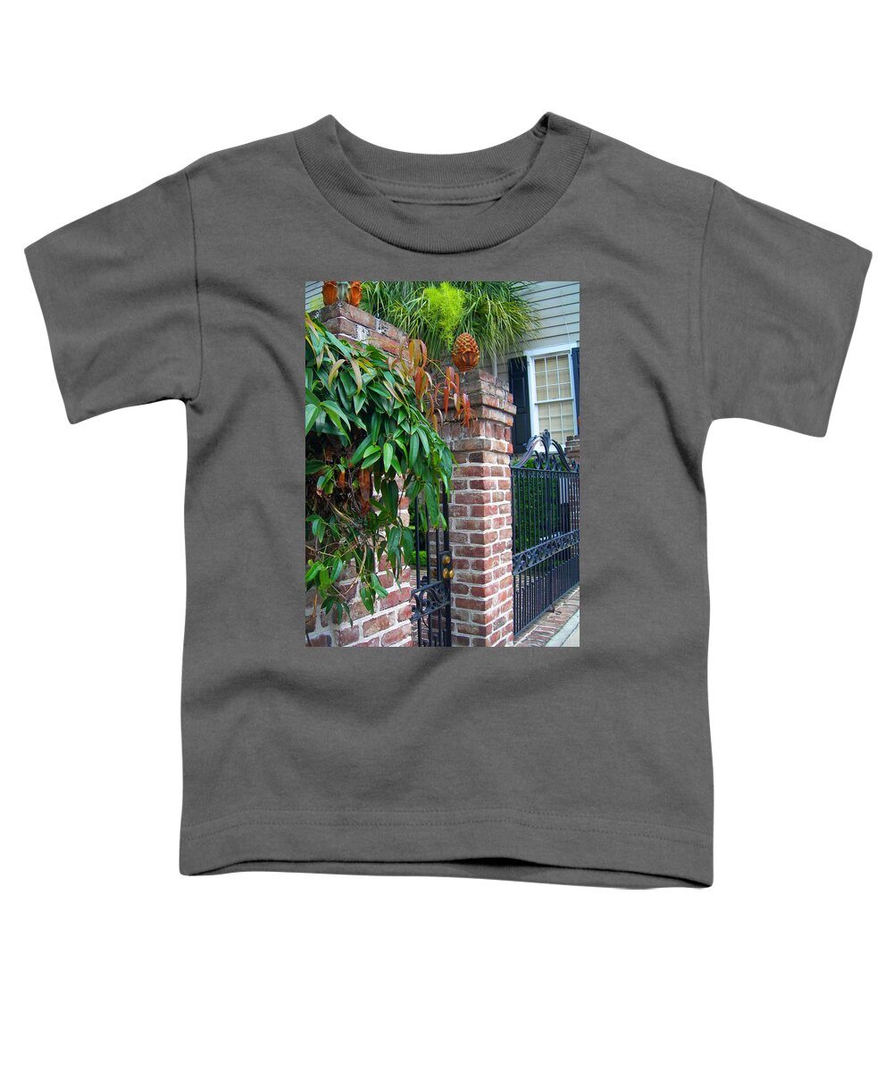 Charleston Toddler T-Shirt featuring the photograph Gates of Charleston 2 by Deborah Ferree