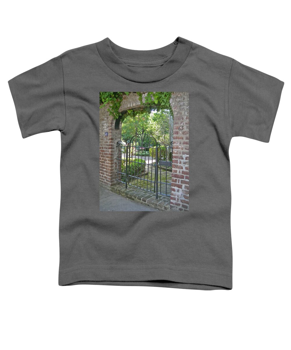 Charleston Toddler T-Shirt featuring the photograph Gates of Charleston 4 by Deborah Ferree