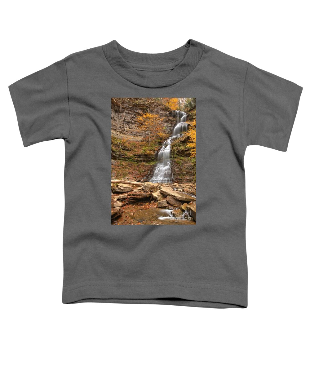 Cathedral Falls Toddler T-Shirt featuring the photograph Gauley Bridge Cathedral Falls by Adam Jewell