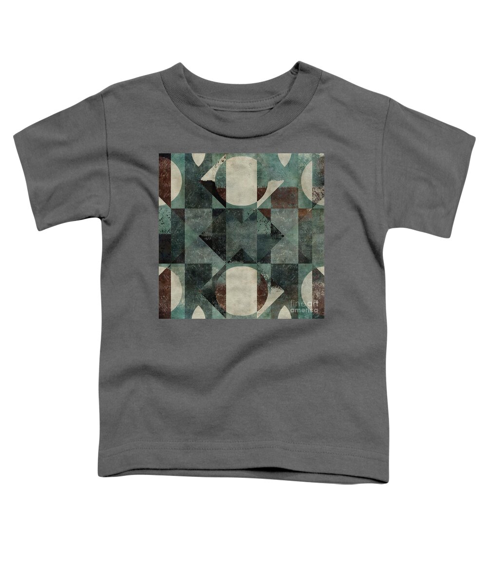 Abstract Toddler T-Shirt featuring the digital art Geomix 04 -39c8at2d by Variance Collections