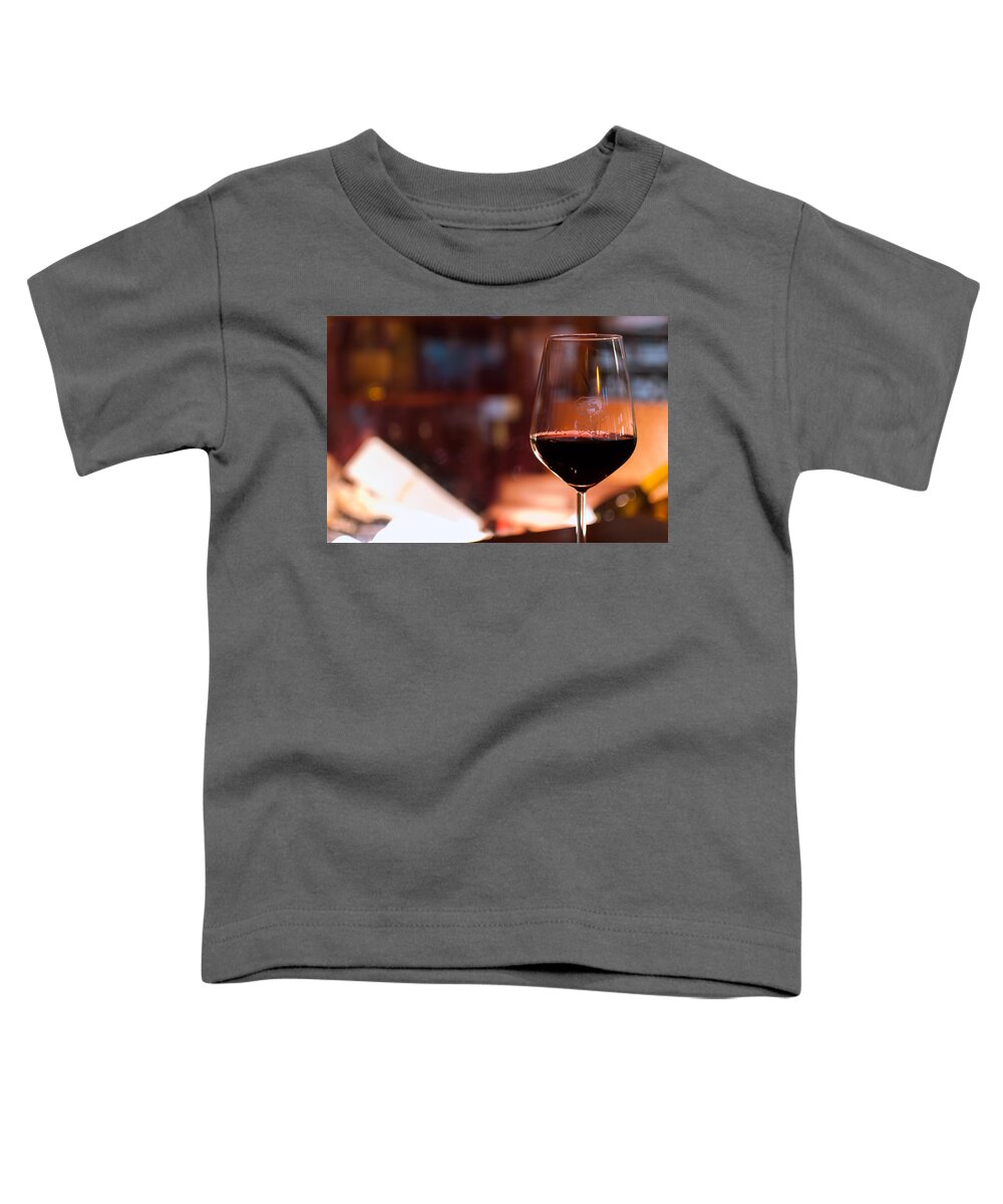 Wine Toddler T-Shirt featuring the photograph Glass of Wine by AM FineArtPrints