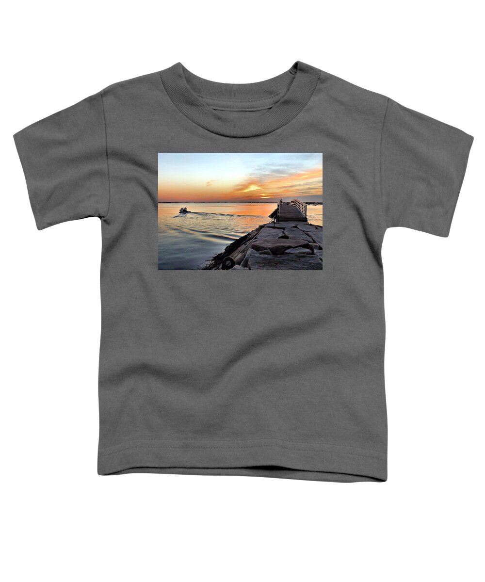 Going Fishing Toddler T-Shirt featuring the photograph Going Fishing by Janice Drew