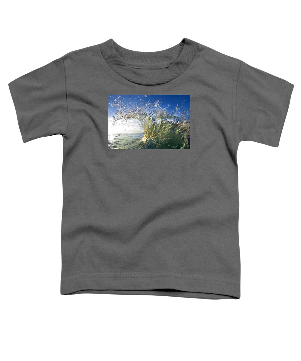 Crashing Wave Toddler T-Shirt featuring the photograph Gold Crown by Sean Davey