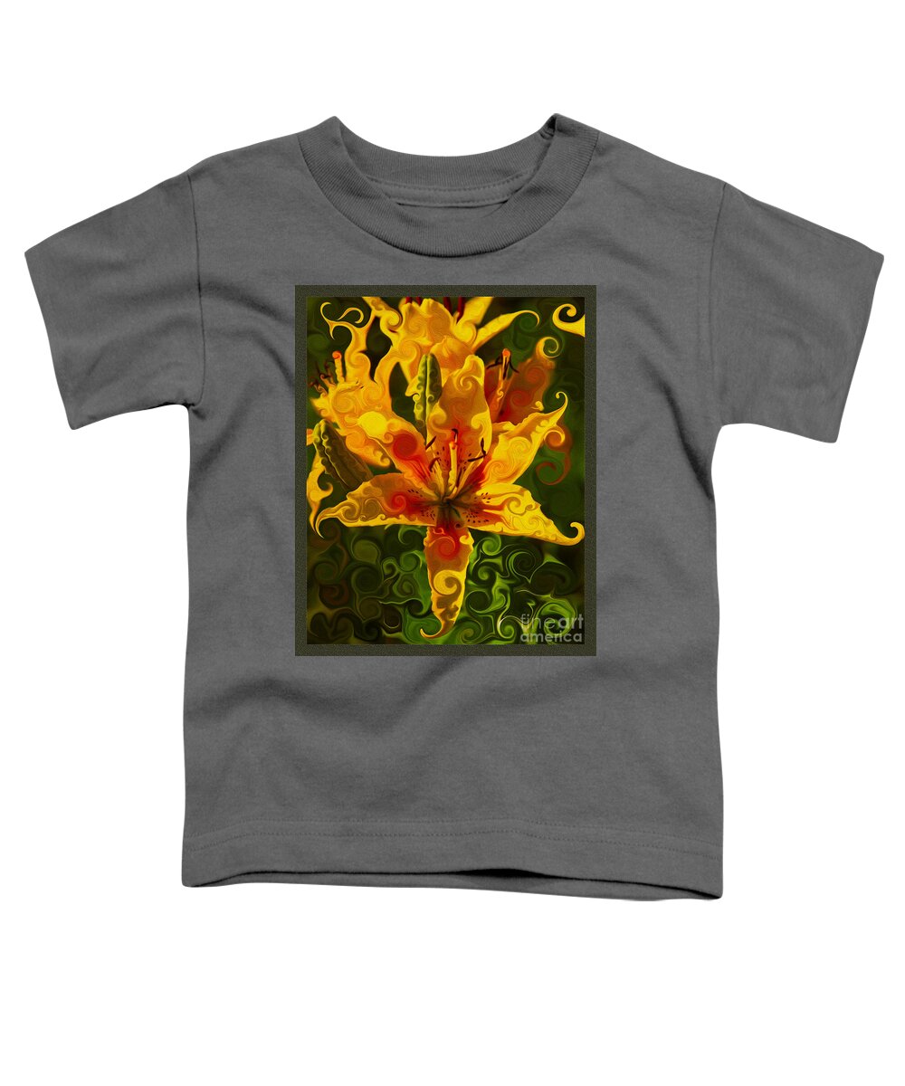 Golden Beauties Toddler T-Shirt featuring the painting Golden Beauties by Omaste Witkowski