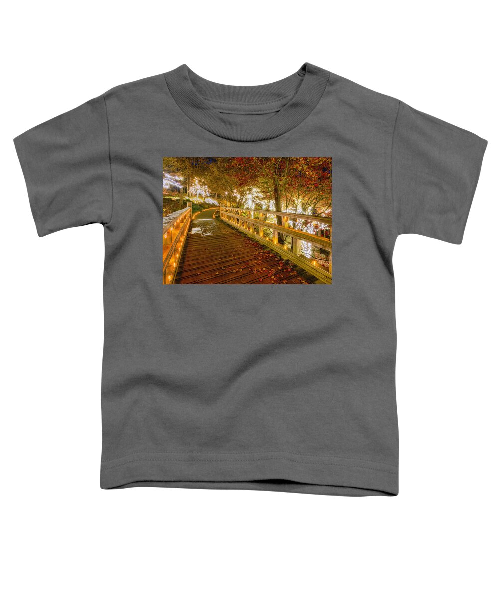 Garvan Toddler T-Shirt featuring the photograph Golden Bridge by Daniel George