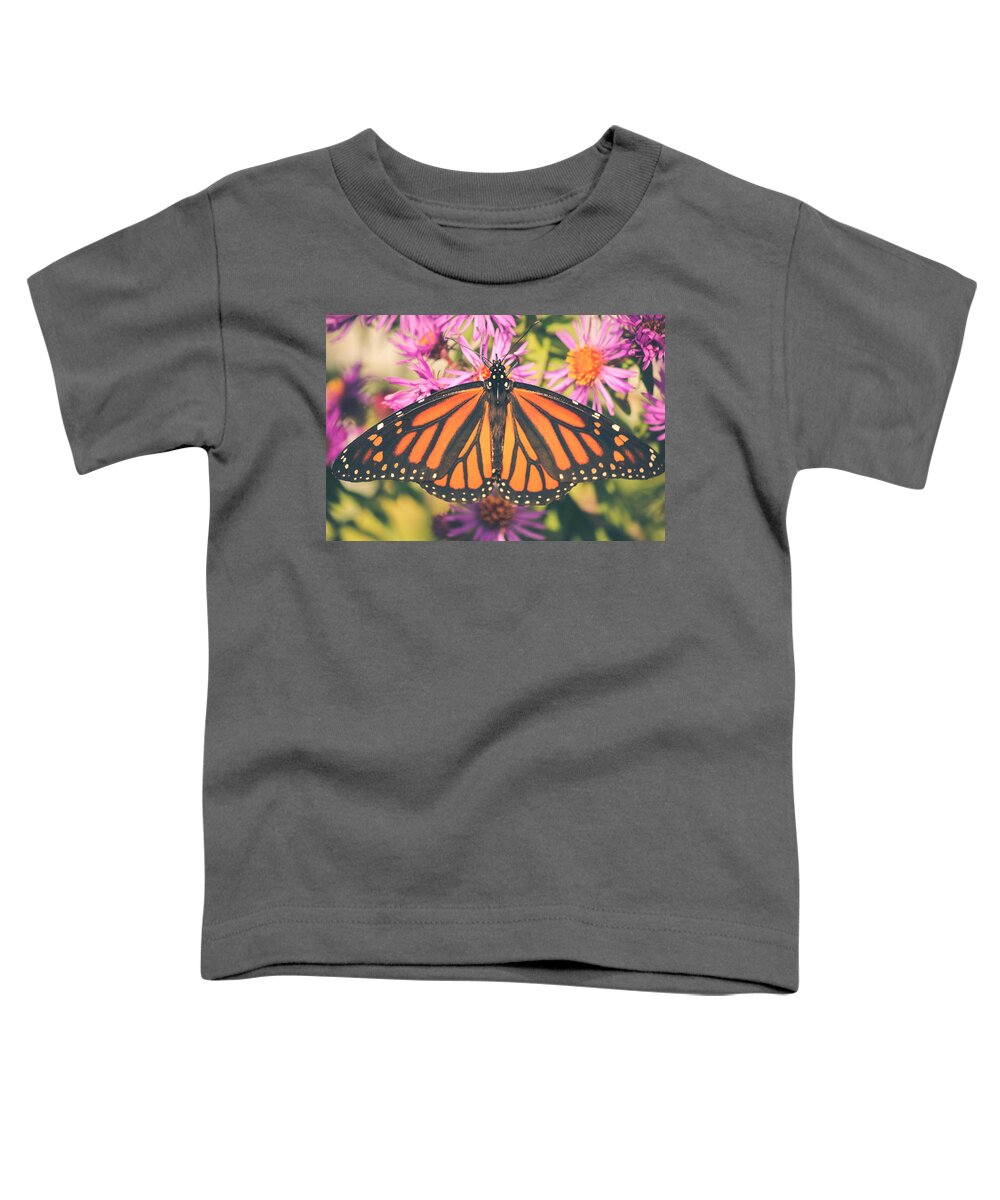 Monarch Toddler T-Shirt featuring the photograph Grace and Beauty by Viviana Nadowski