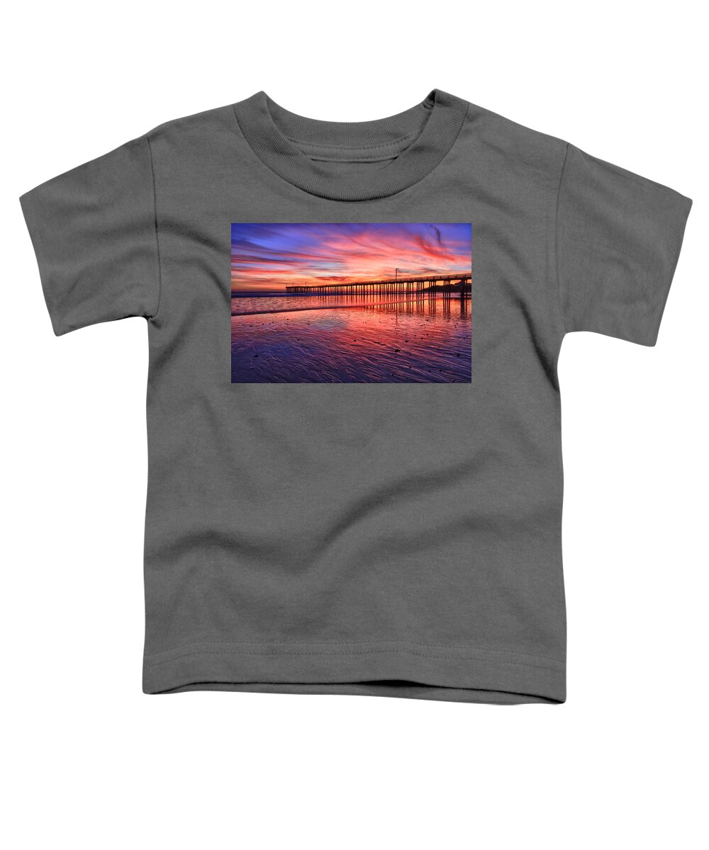 Cayucos Toddler T-Shirt featuring the photograph Grand Finale by Beth Sargent