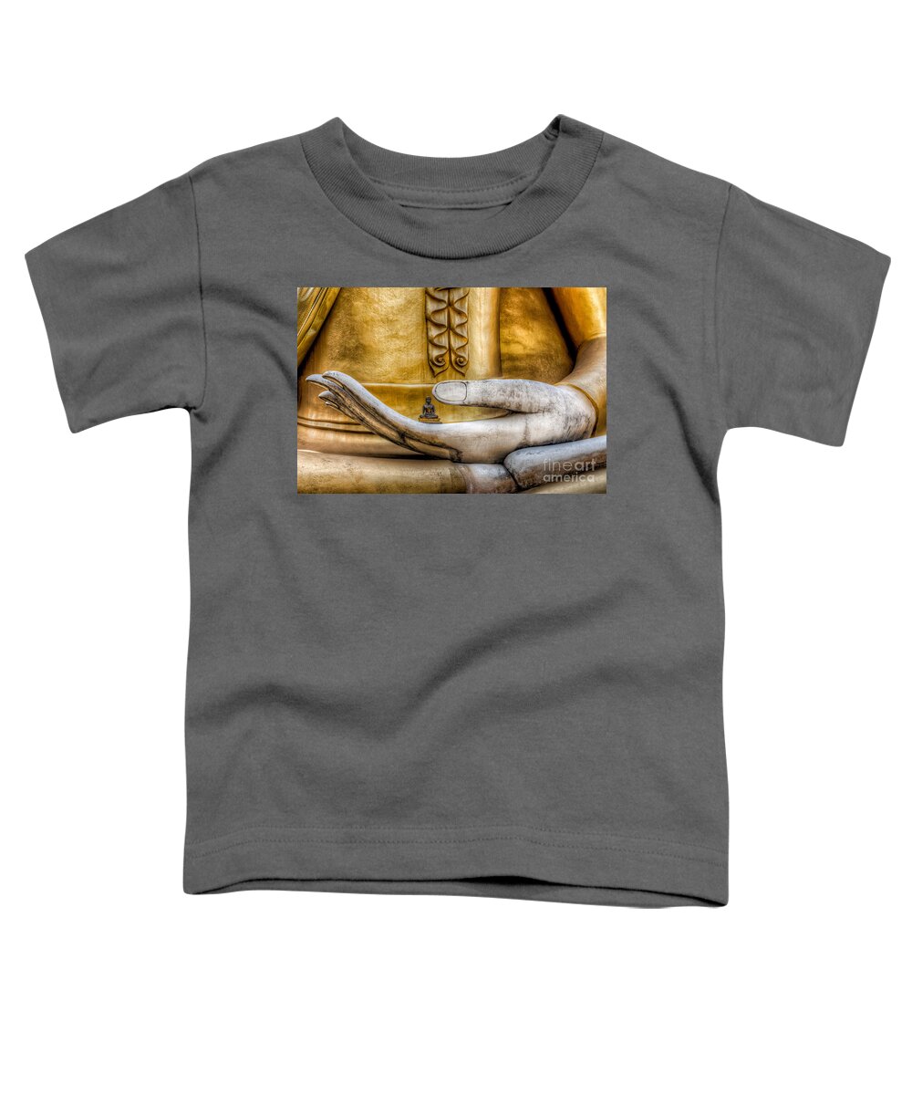 Buddha Toddler T-Shirt featuring the photograph Hand of Buddha by Adrian Evans