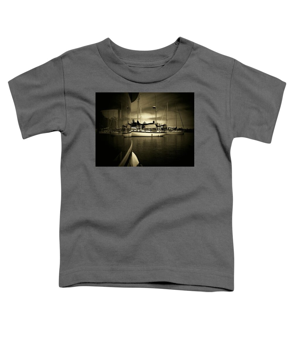 Wall Decor Toddler T-Shirt featuring the photograph Harbour Life by Micki Findlay
