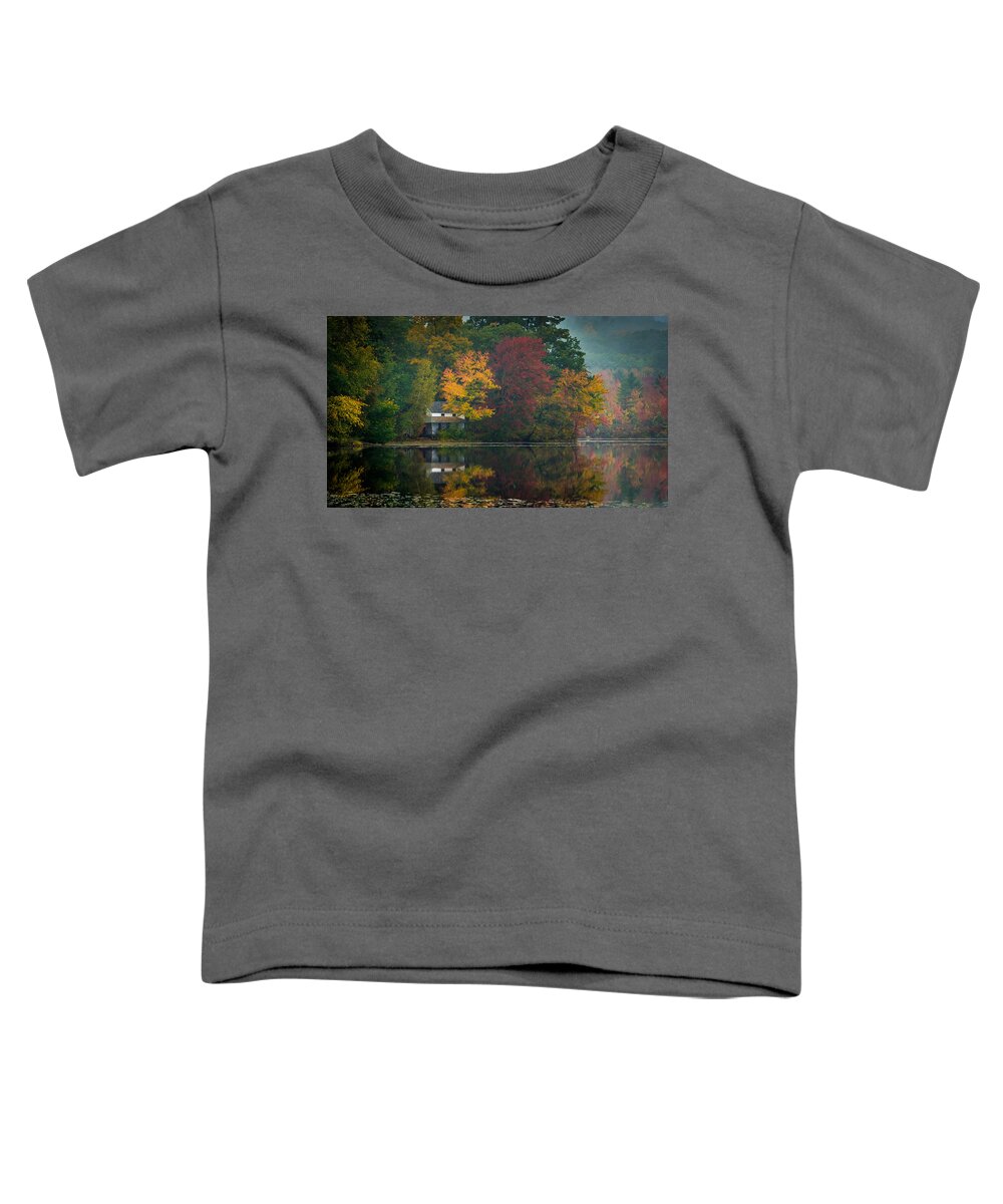 Fall Toddler T-Shirt featuring the photograph Hidden House by David Downs