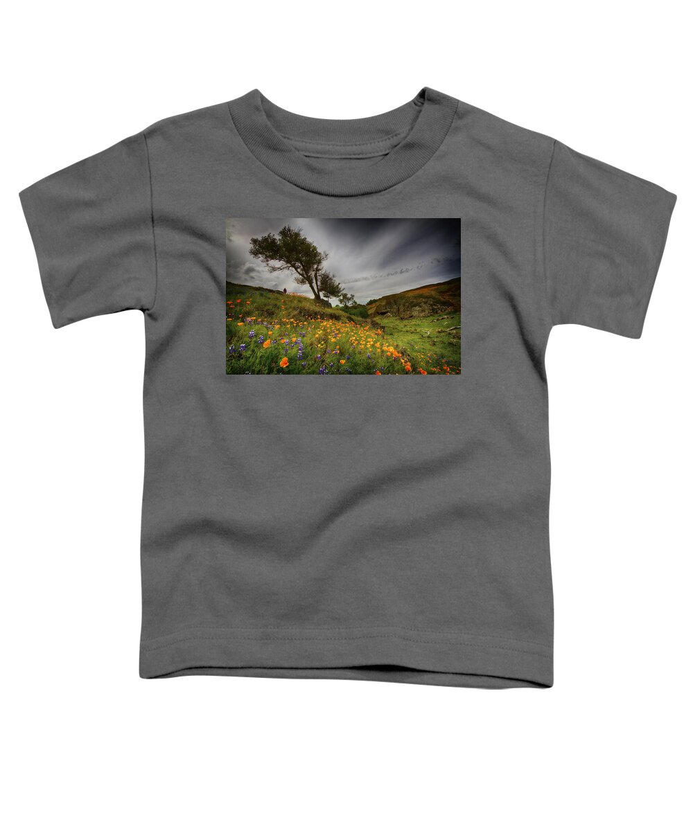 Flower Toddler T-Shirt featuring the photograph Hiking On Table Mountain by Robert Woodward