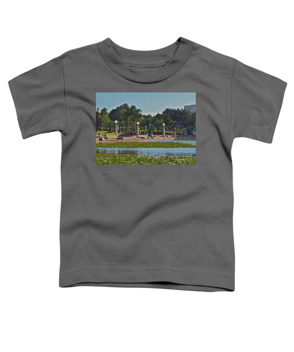 Garden Toddler T-Shirt featuring the photograph Hollis Gardens II by Carol Bradley