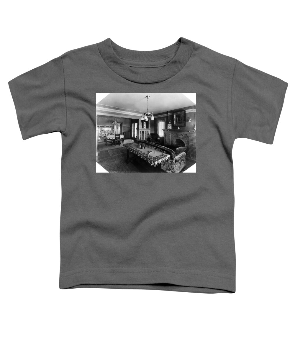 1917 Toddler T-Shirt featuring the photograph Home Interior, C1917 by Granger