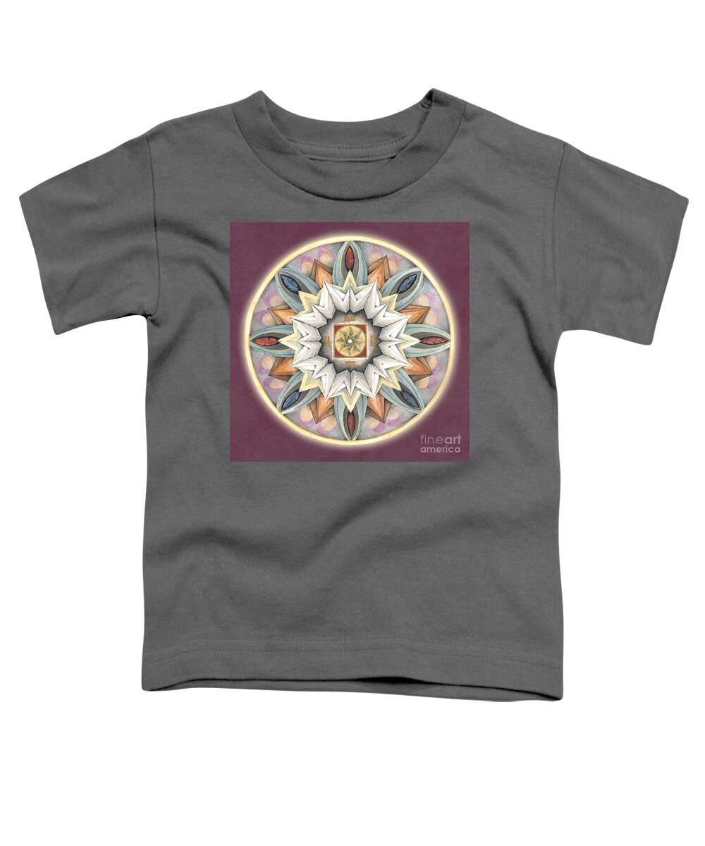 Mandala Art Toddler T-Shirt featuring the painting Honor Mandala by Jo Thomas Blaine
