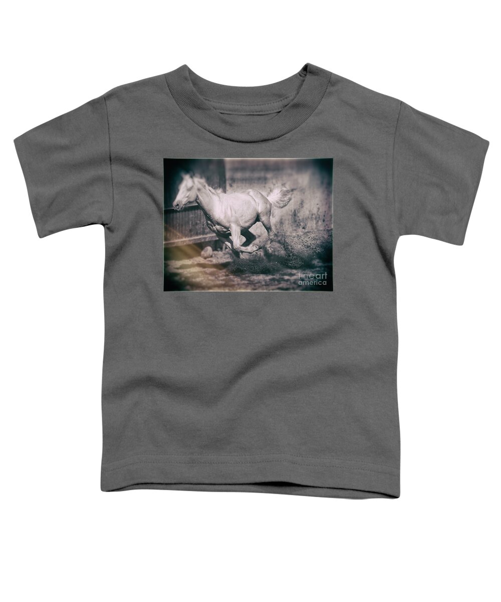 Horse Toddler T-Shirt featuring the photograph Horse Power by Barry Weiss