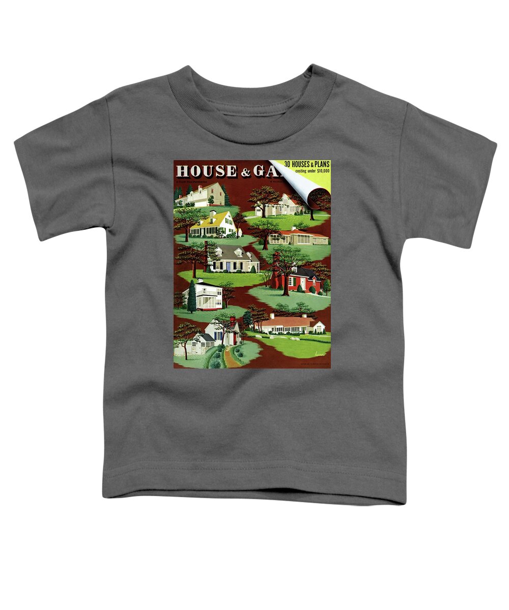 House & Garden Toddler T-Shirt featuring the photograph House & Garden Cover Illustration Of 9 Houses by Robert Harrer