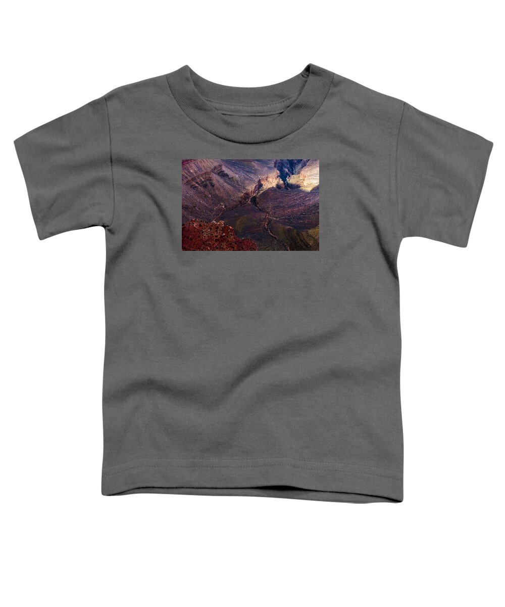 Grand Toddler T-Shirt featuring the photograph How the Grand Canyon Gets Carved by Ed Gleichman