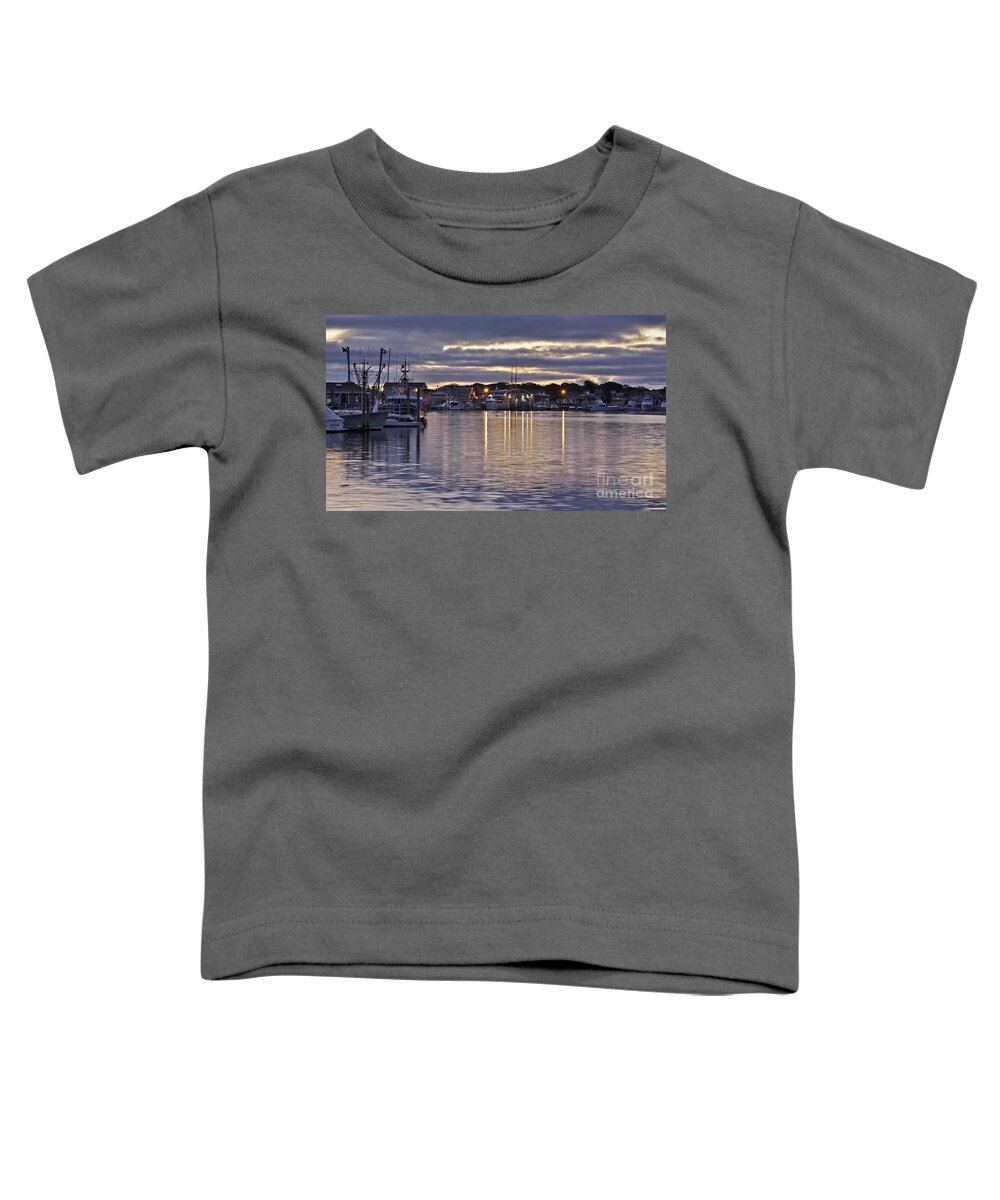 Massachusetts Toddler T-Shirt featuring the photograph Hyannis Sunset by Karin Pinkham