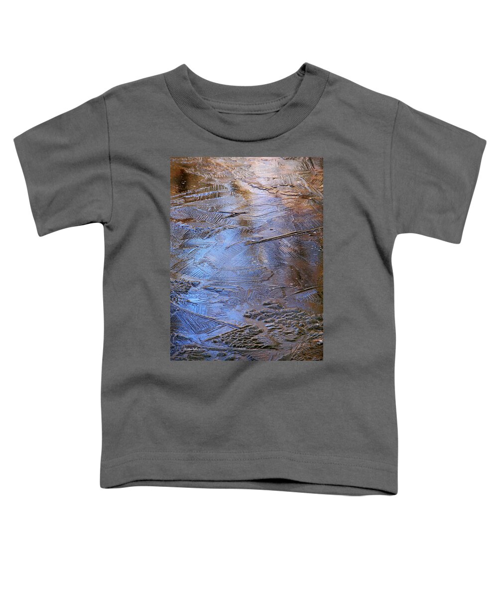 Ice Toddler T-Shirt featuring the photograph Ice Cold Nature Abstract by Christina Rollo