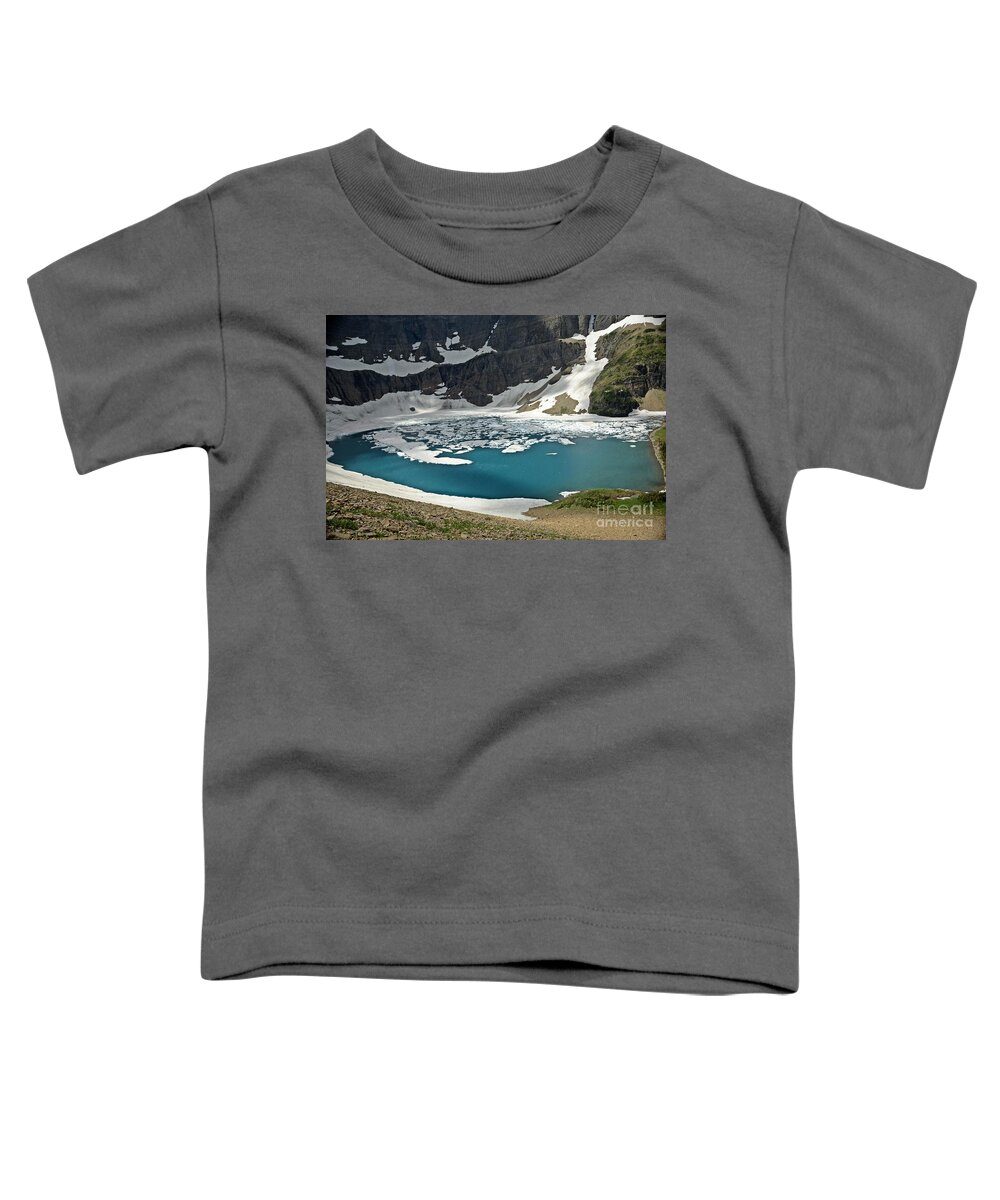 Glacier National Park Toddler T-Shirt featuring the photograph Iceberg Lake by Cassie Marie Photography