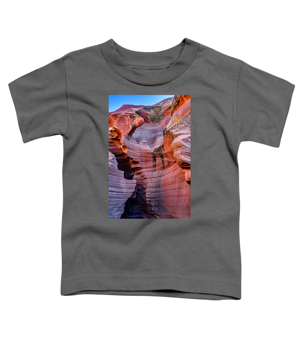 Antelope Canyon Toddler T-Shirt featuring the photograph Into Antelope Canyon 1 by Jason Chu