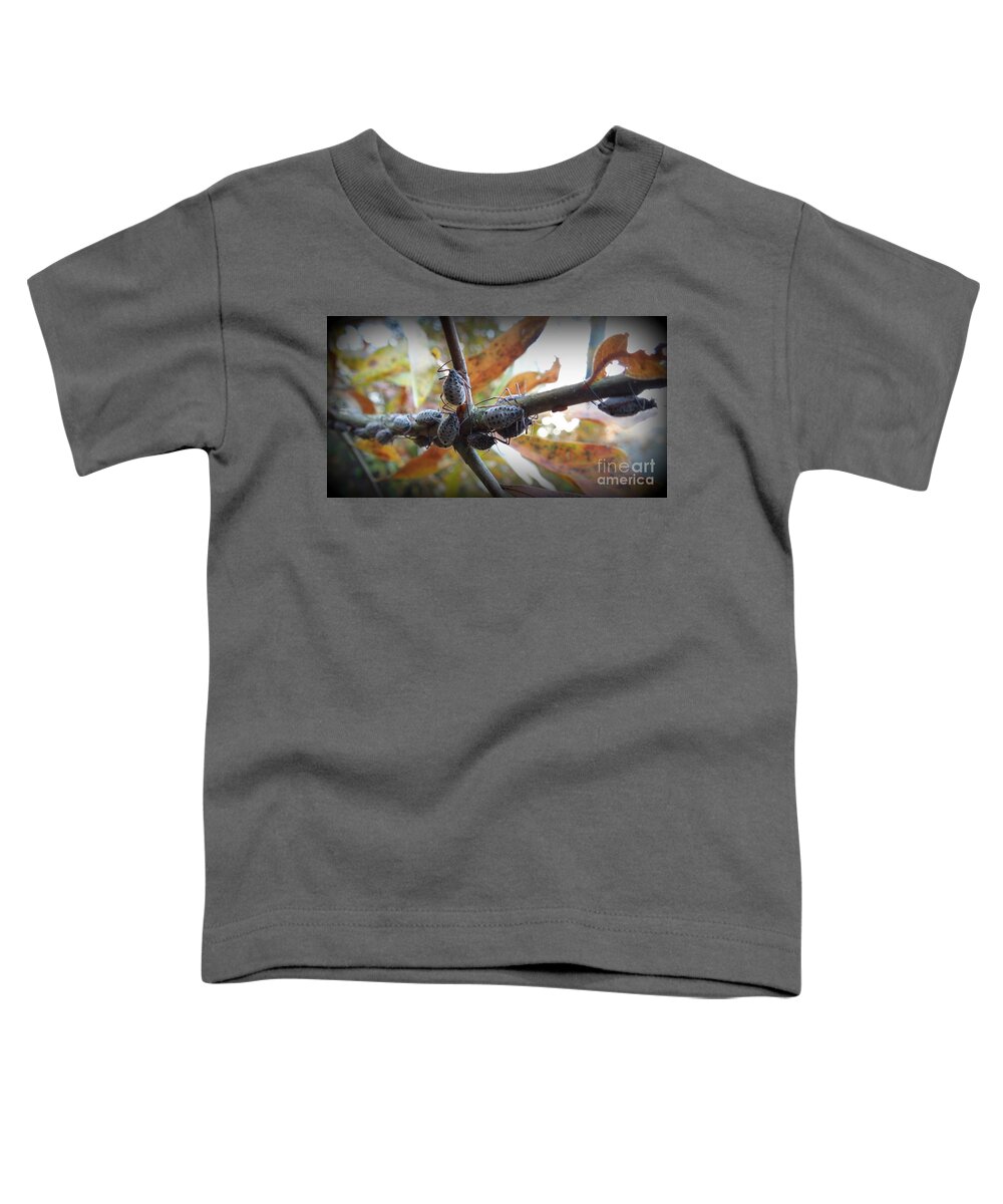 Bug Toddler T-Shirt featuring the photograph Invasion by Renee Trenholm