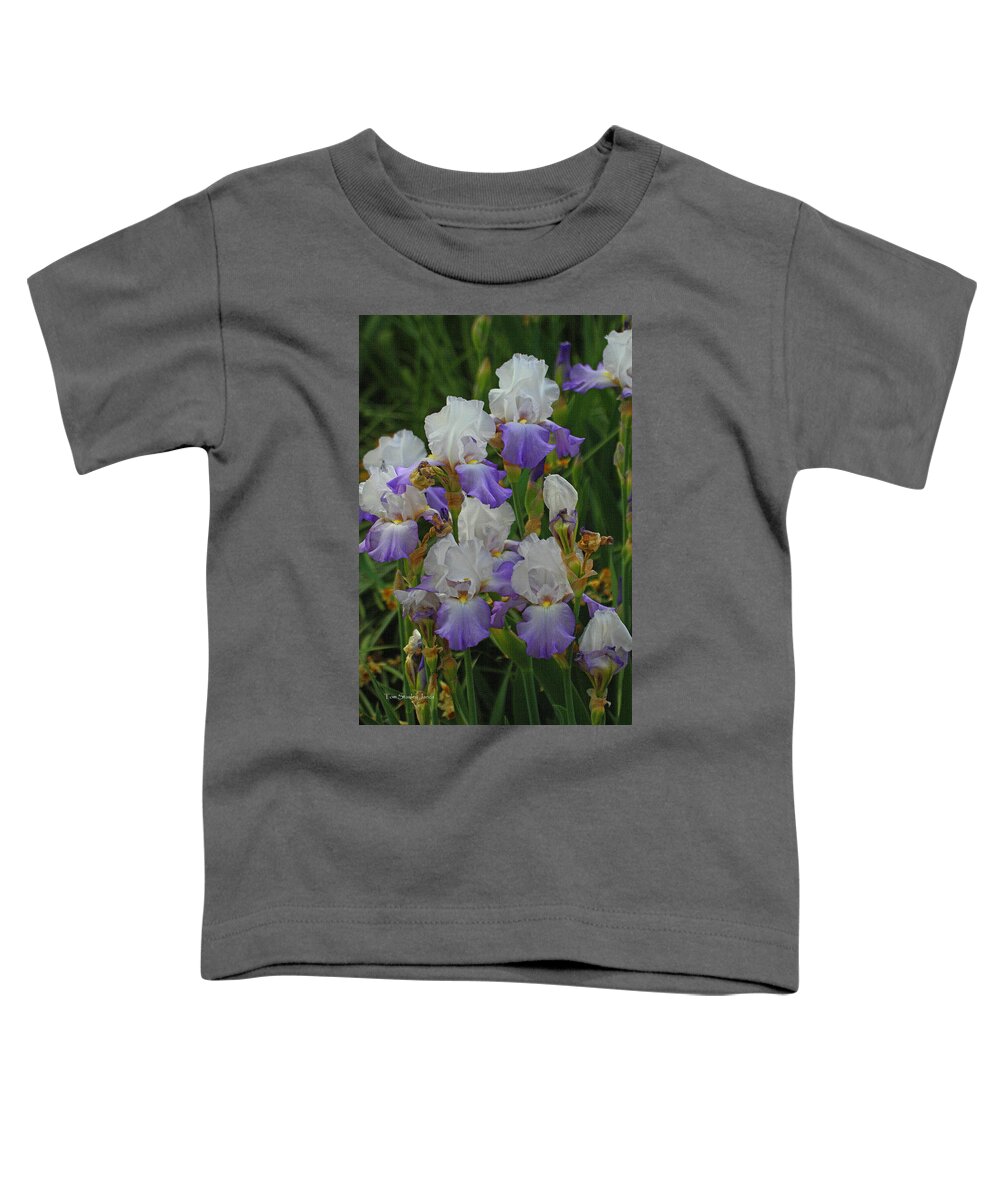 Iris Patch At The Arboretum Toddler T-Shirt featuring the photograph Iris Patch At The Arboretum by Tom Janca