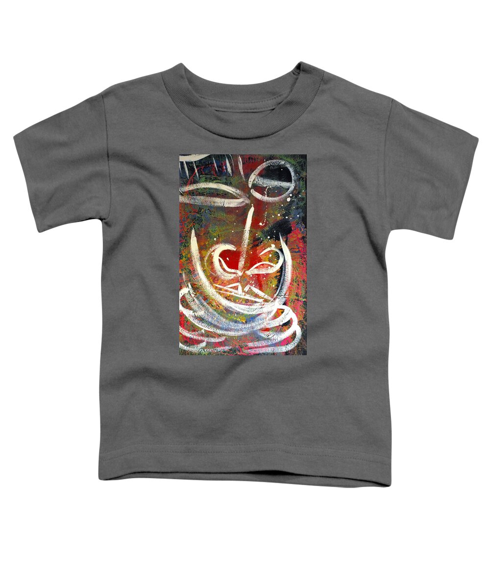 Portrait Toddler T-Shirt featuring the painting King by Cleaster Cotton