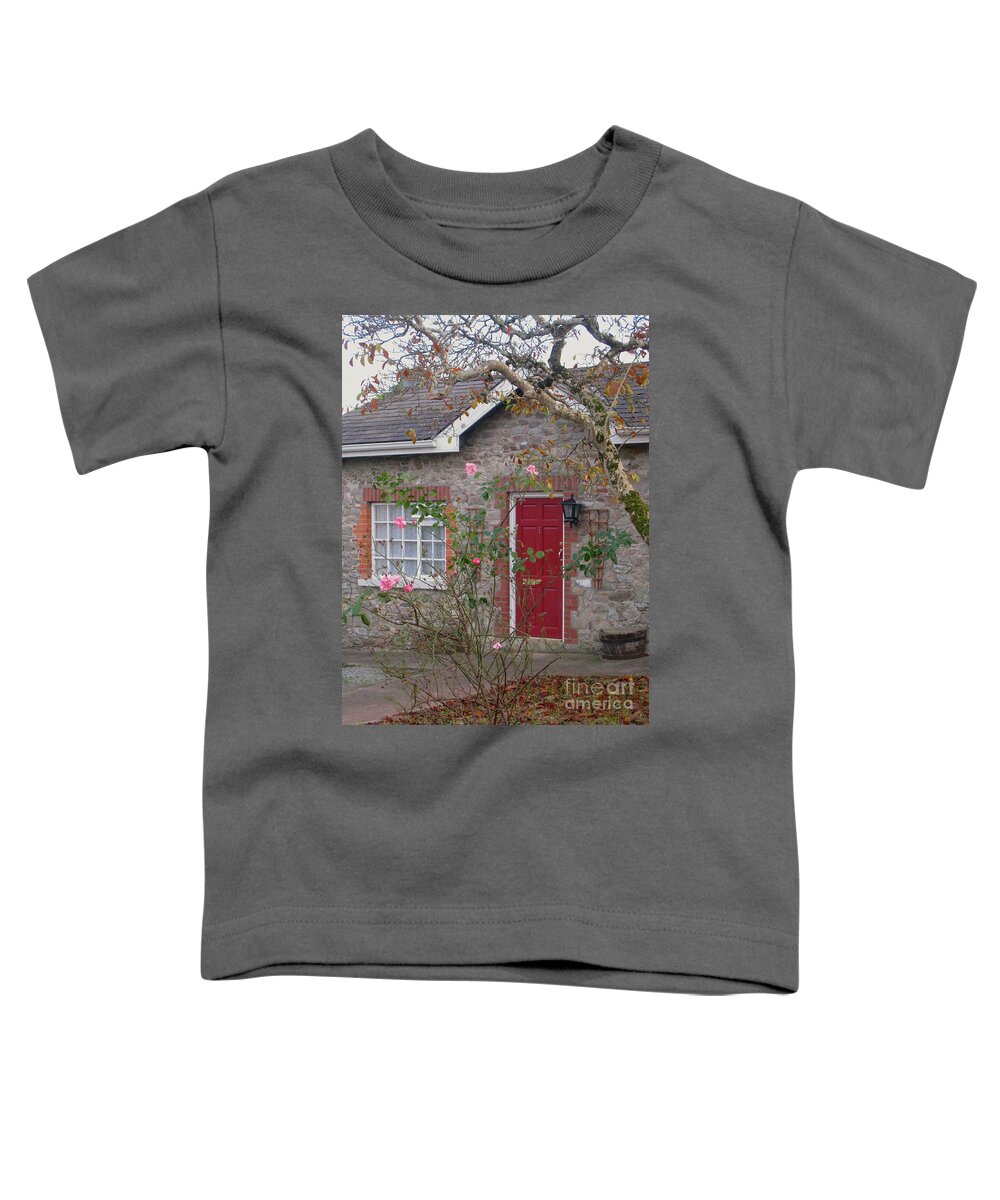 Ireland County Tipperary Cottage Toddler T-Shirt featuring the photograph Knocklofty Cottage by Suzanne Oesterling