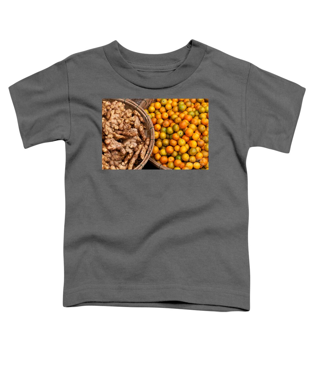 Kumquats Toddler T-Shirt featuring the photograph Kumquats And Ginger by Rick Piper Photography