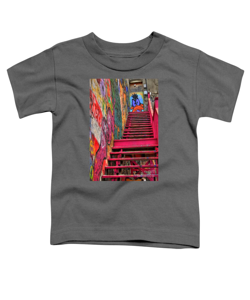 Graffiti Toddler T-Shirt featuring the photograph Laffy Daffy by Anthony Wilkening