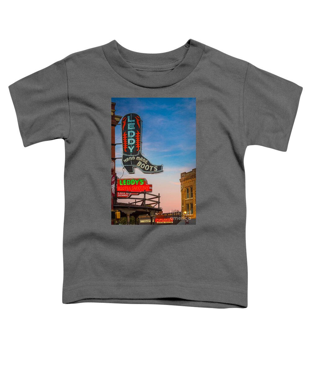 America Toddler T-Shirt featuring the photograph Leddy Boots by Inge Johnsson