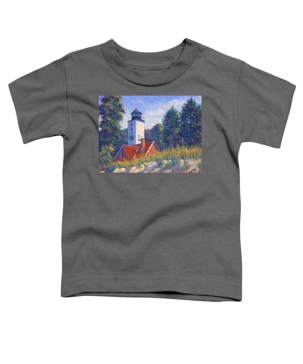 Impressionism Toddler T-Shirt featuring the painting Light at Presque Isle by Michael Camp
