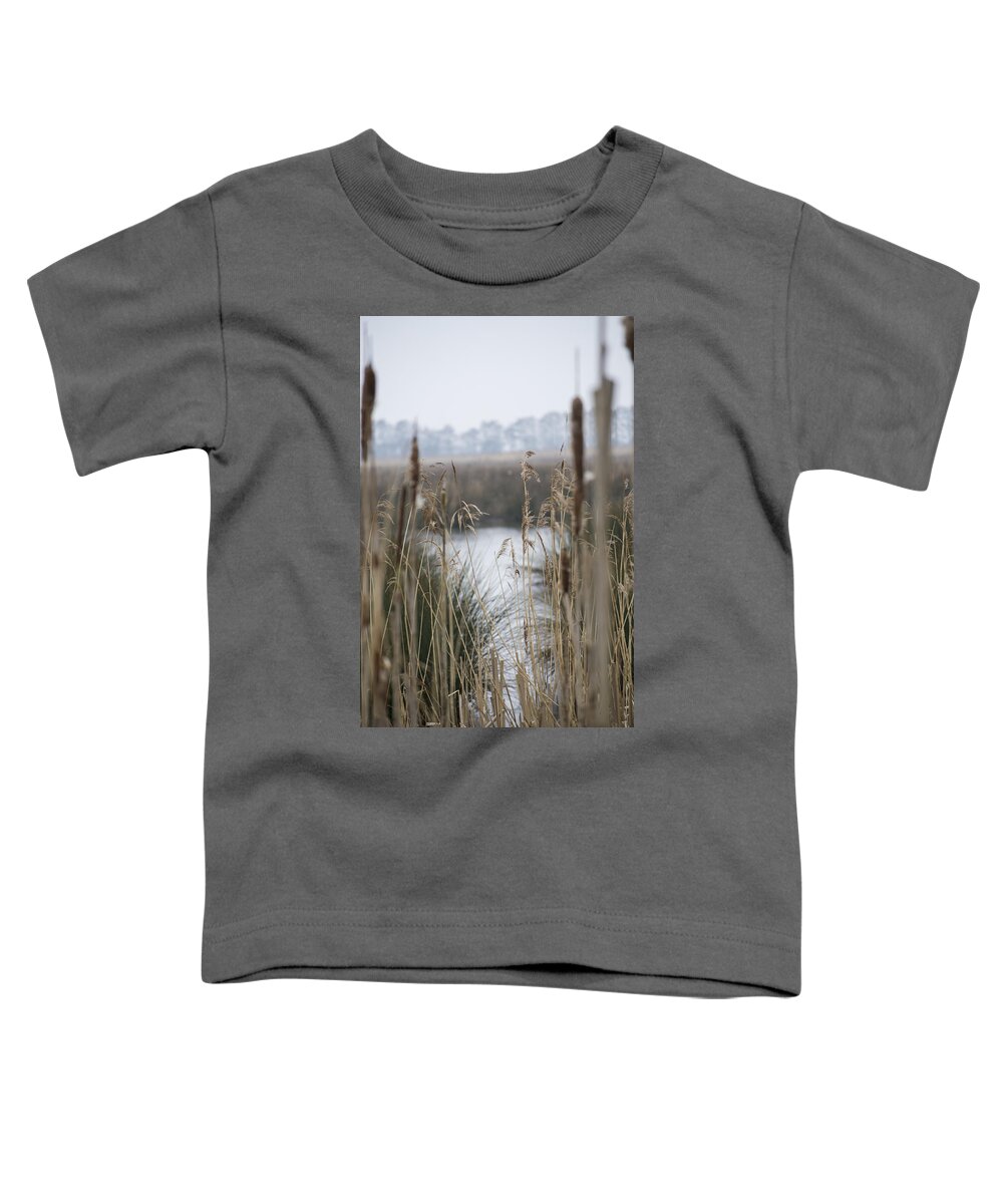 Reeds Toddler T-Shirt featuring the photograph Looking through the Reeds by Spikey Mouse Photography