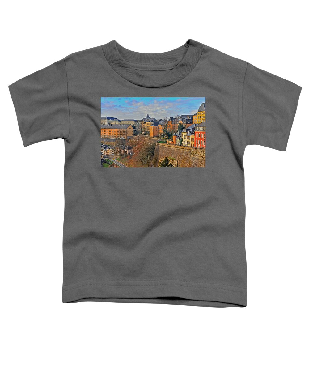 Travel Toddler T-Shirt featuring the photograph Luxembourg Fortification by Elvis Vaughn