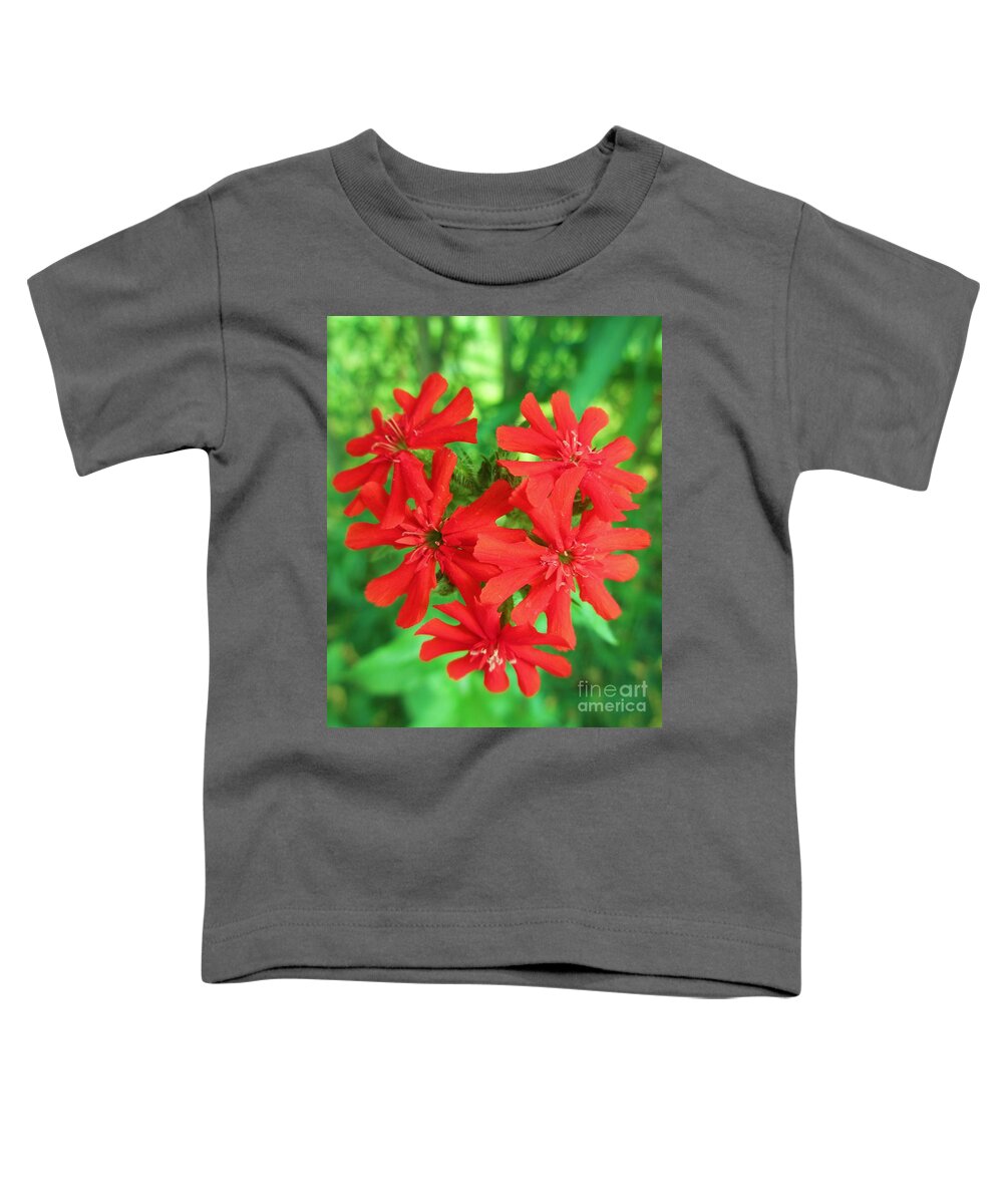 Lychnis Toddler T-Shirt featuring the photograph Lychnis Heart by Martin Howard