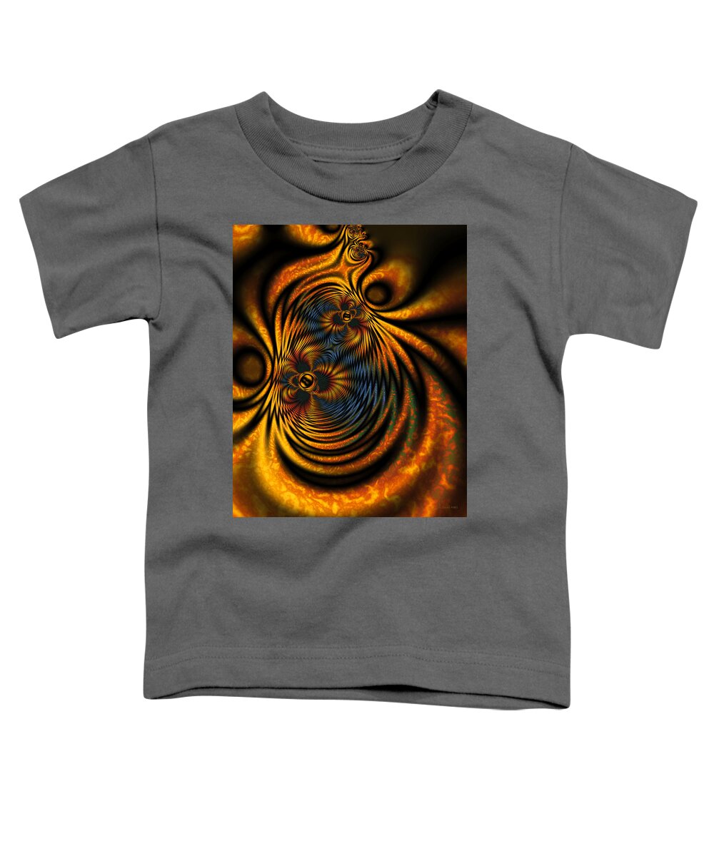 Abstract Toddler T-Shirt featuring the digital art Maillie's Garden by Judi Suni Hall