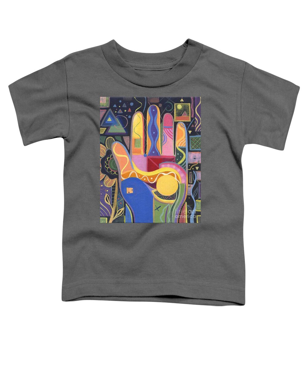 Abstract Toddler T-Shirt featuring the painting May Creativity Be A Blessing by Helena Tiainen