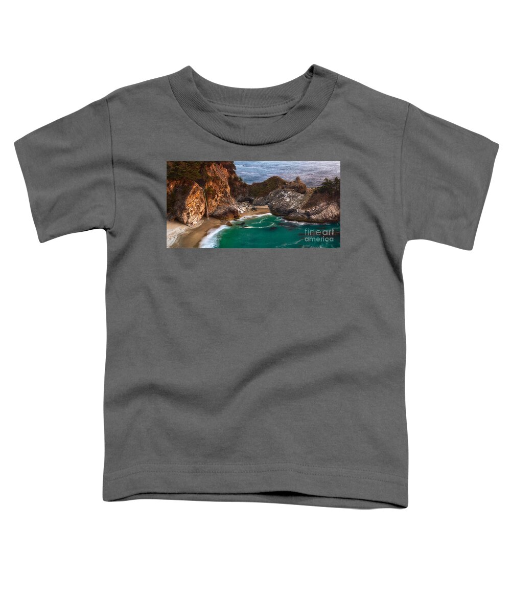 Mcway Falls Toddler T-Shirt featuring the photograph McWay Falls by Anthony Michael Bonafede