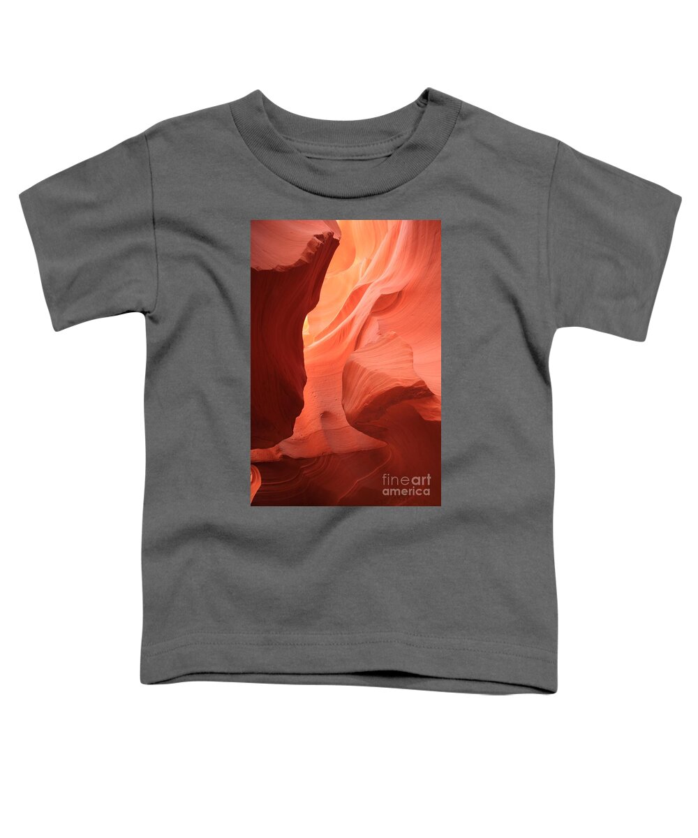 Arizona Slot Canyon Toddler T-Shirt featuring the photograph Meeting Of The Faces by Adam Jewell