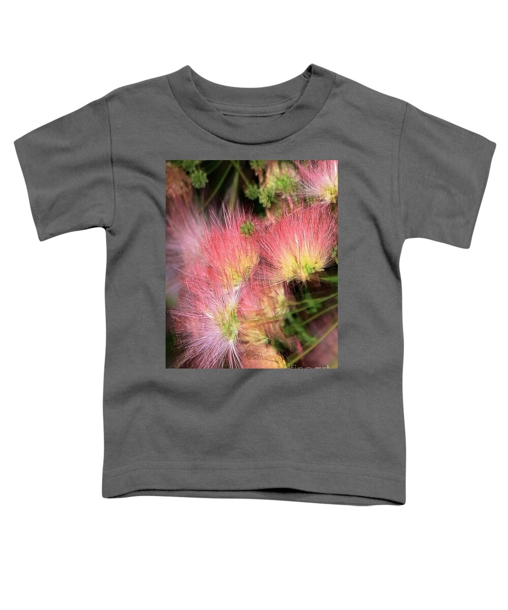 Flowers Toddler T-Shirt featuring the photograph Mimosa Explosion by Ellen Cotton